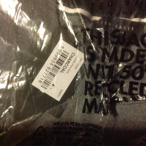 Ted Baker Carnby Men's Charcoal Pullover Crewneck Sweater - Large (EU4) - NWT - Picture 2 of 6